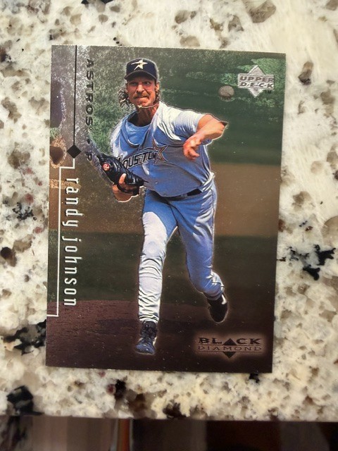 1999 UD BLACK DIAMOND MLB BASEBALL CARD HOUSTON ASTROS RANDY JOHNSON #39 1999 UD BLACK DIAMOND MLB BASEBALL CARD HOUSTON ASTROS RANDY JOHNSON #39