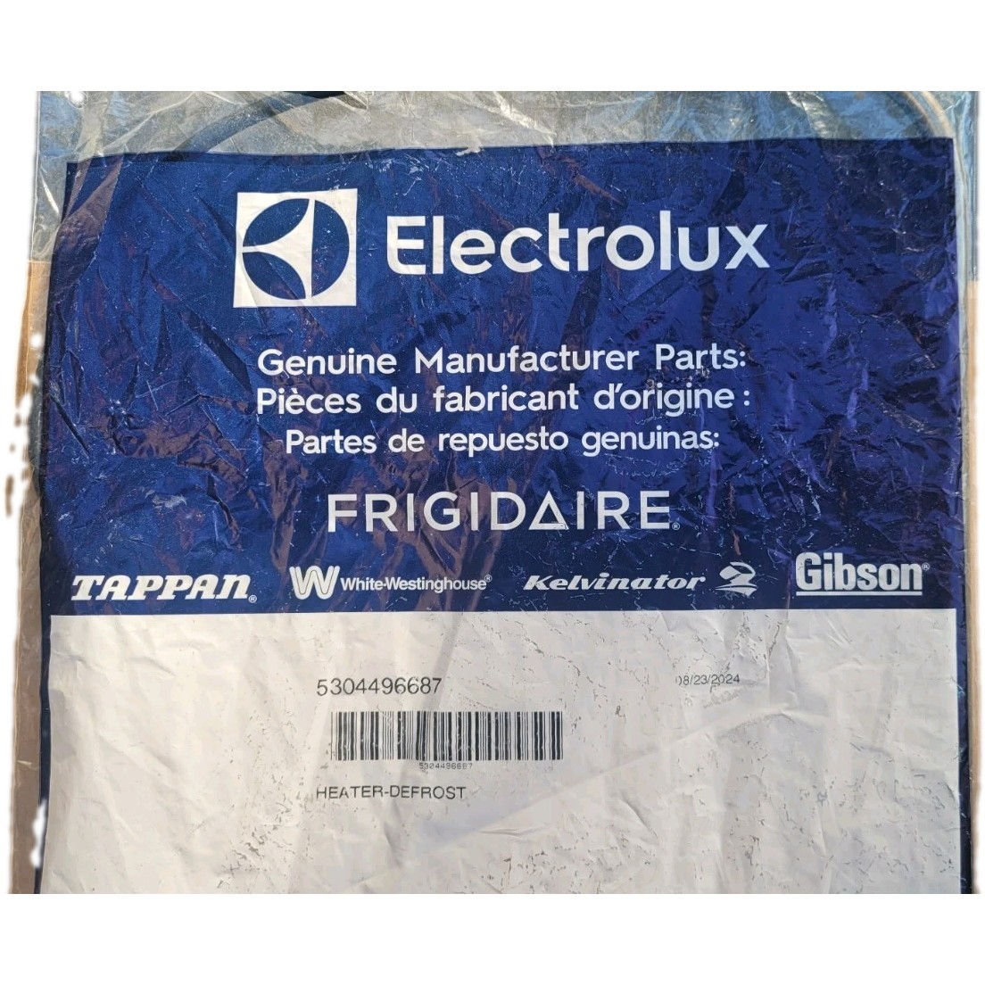 Genuine OEM Electrolux 5304496687 Refrigerator Defrost Heater Assembly (NEW)