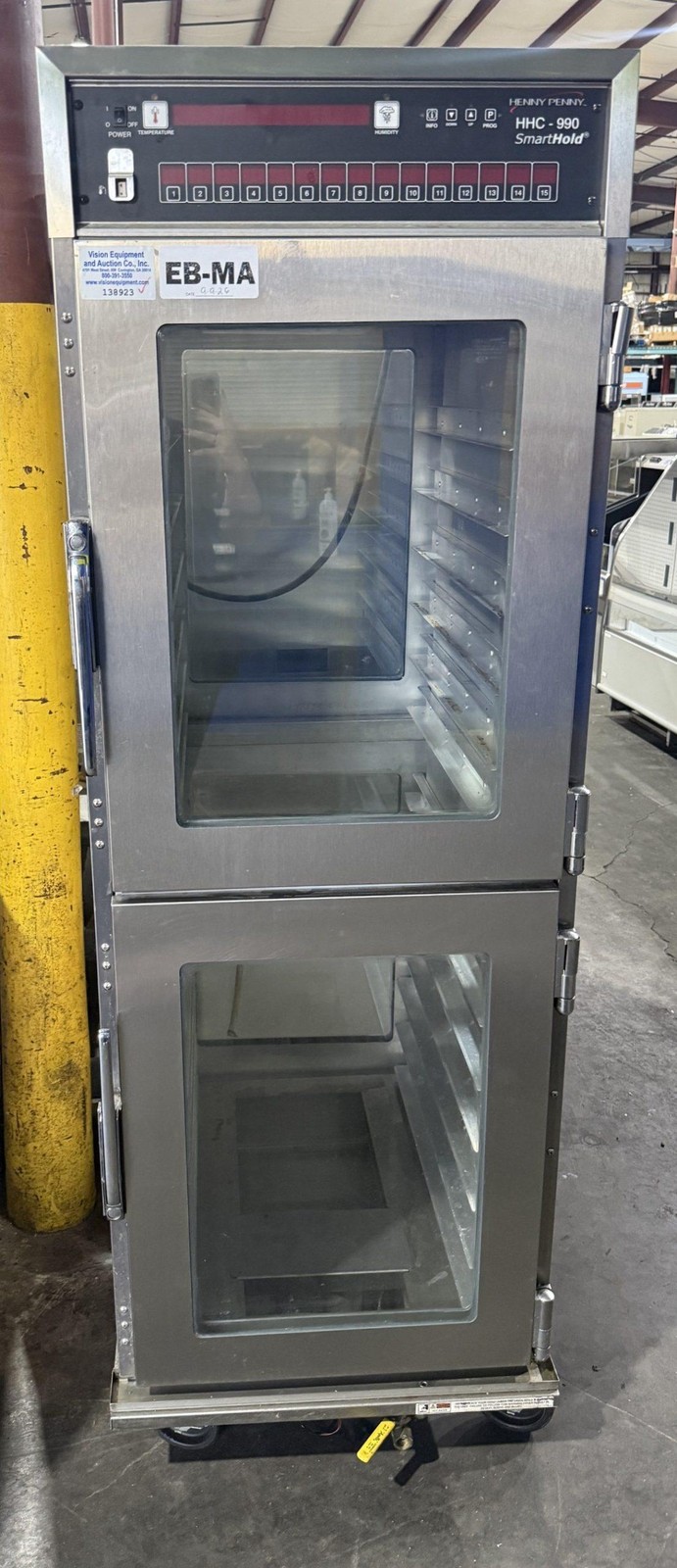HENNY PENNY HHC-990 MOBILE FULL SIZE HEATED SMARTHOLD HOLDING CABINET