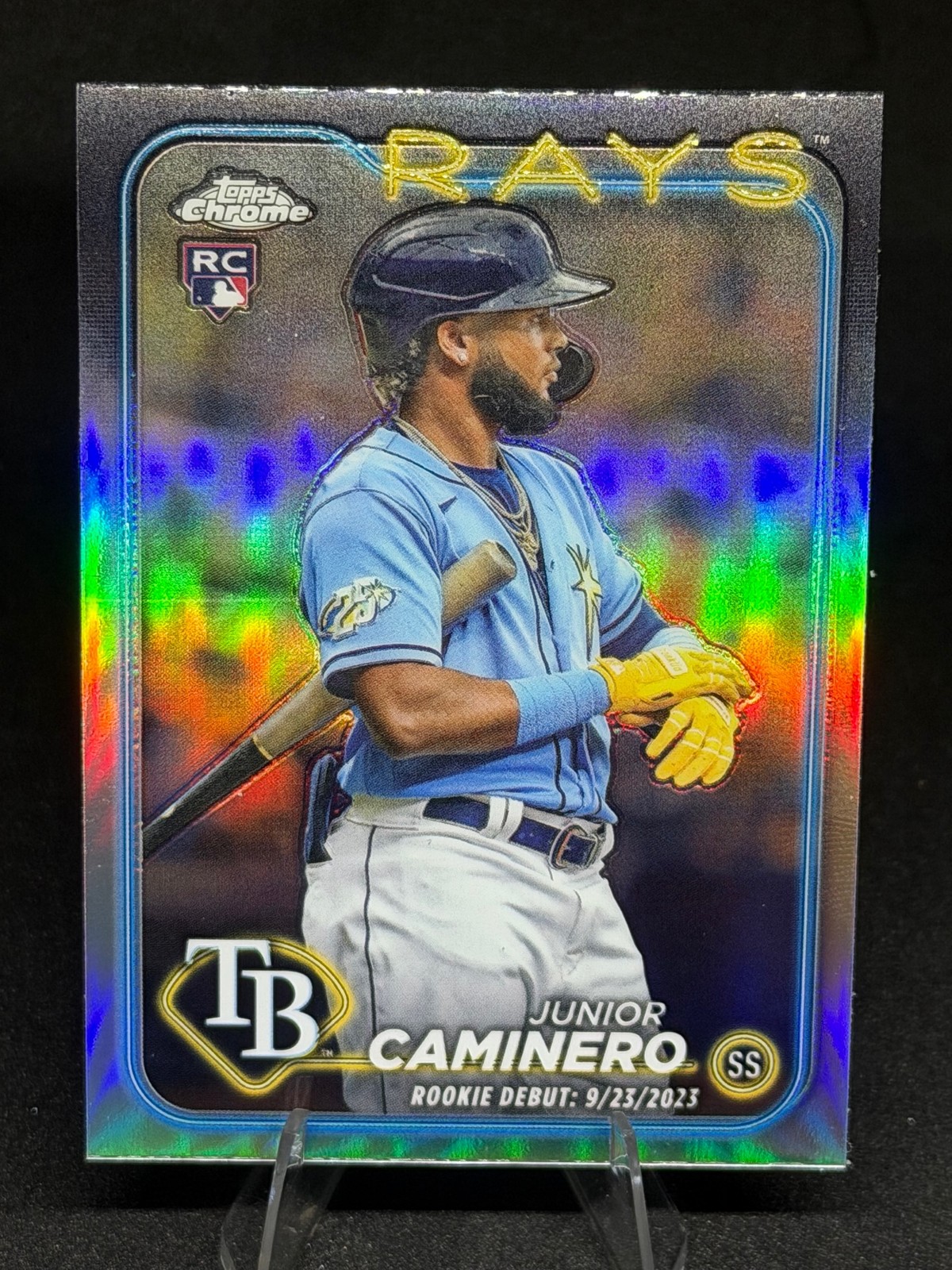 2024 Topps Chrome Update #USC193 Junior Caminero Refractors 2024 Topps Chrome Update #USC193 Junior Caminero Refractors