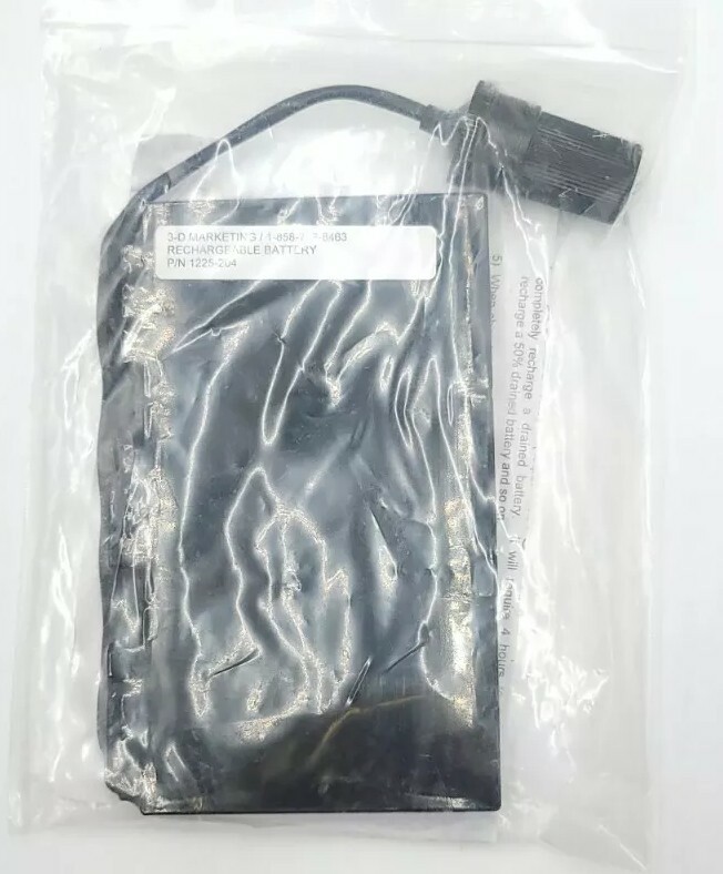 3-D Marketing rechargeable battery P/N 1225-204 w/ 12V AC/DC Charging Adapter
