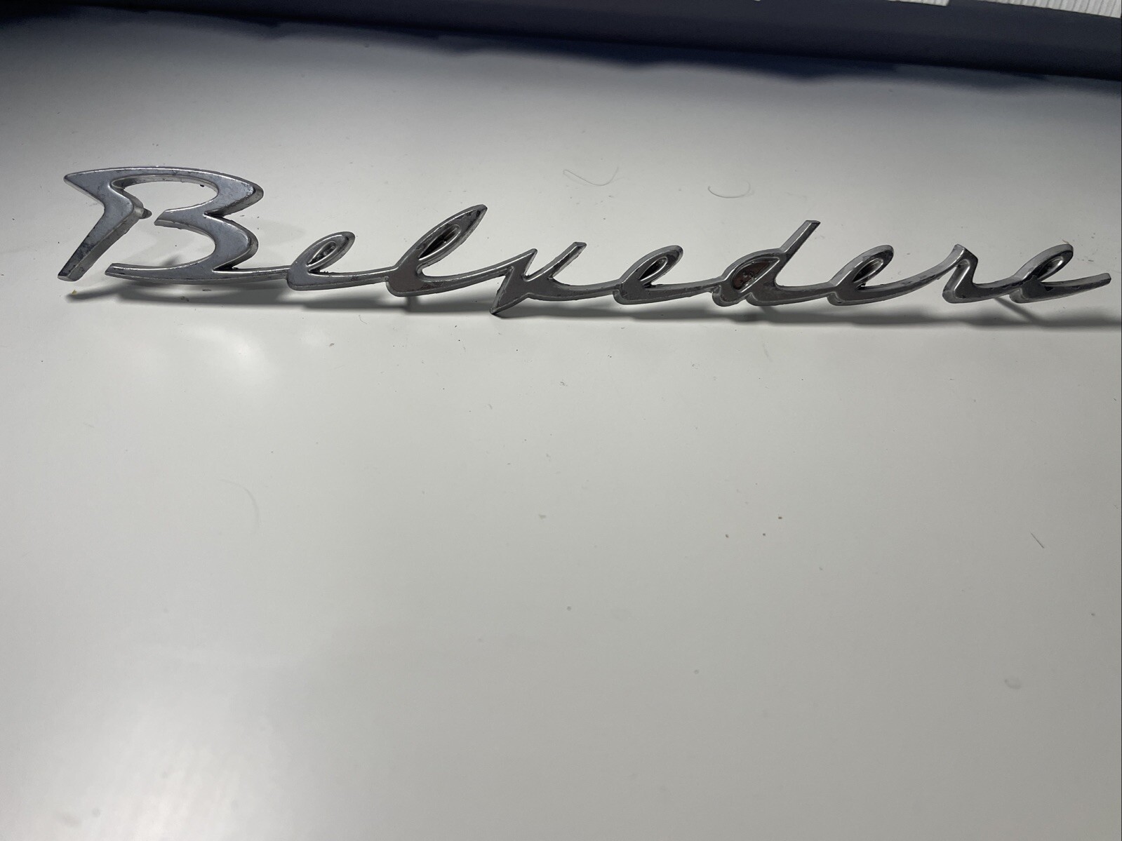 VINTAGE 1962-64 PLYMOUTH BELVEDERE EMBLEM  ORIGINAL P/N 2216066  11 1/4