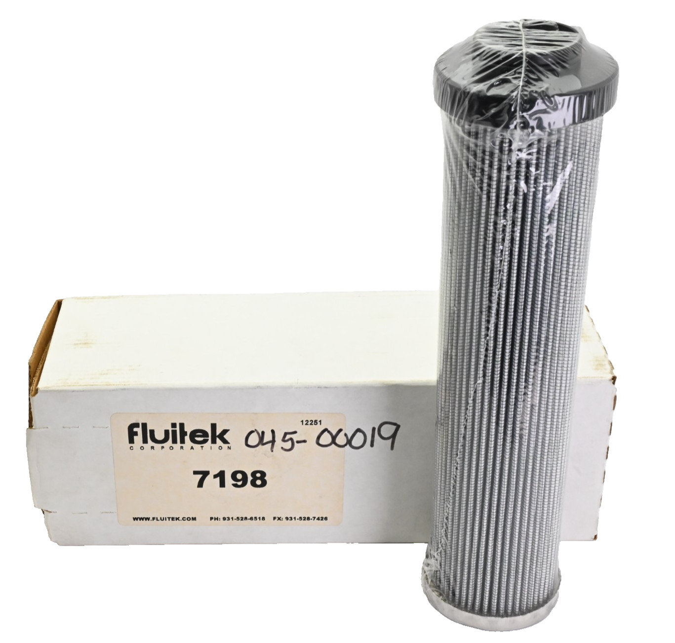 Fluitek 7198 Pleated Synthetic Filter Element, 9.6\