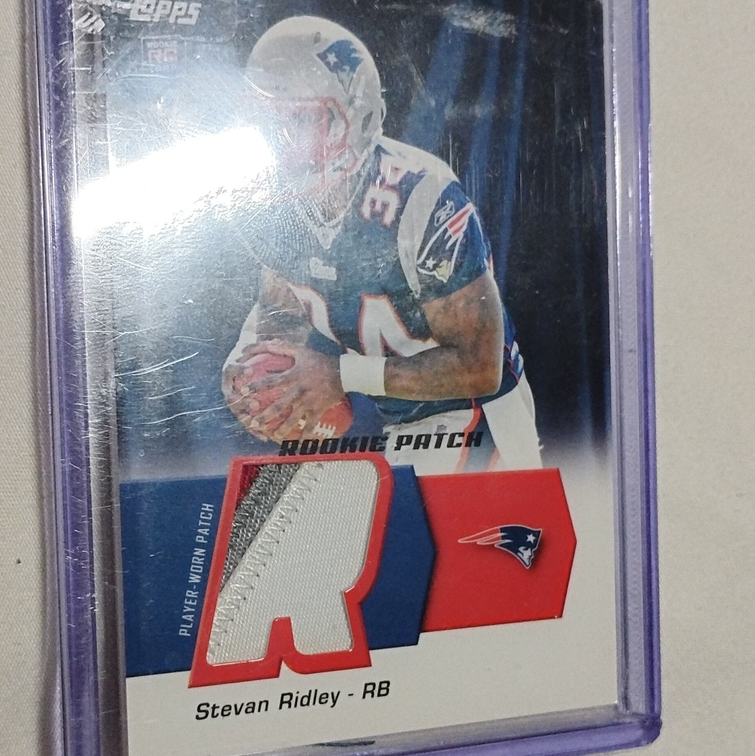 Topps 2011 Topps Rookie Patch Stevan Ridley Patriots RC Memorabilia #HRP-SR Topps 2011 Topps Rookie Patch Stevan Ridley Patriots RC Memorabilia #HRP-SR
