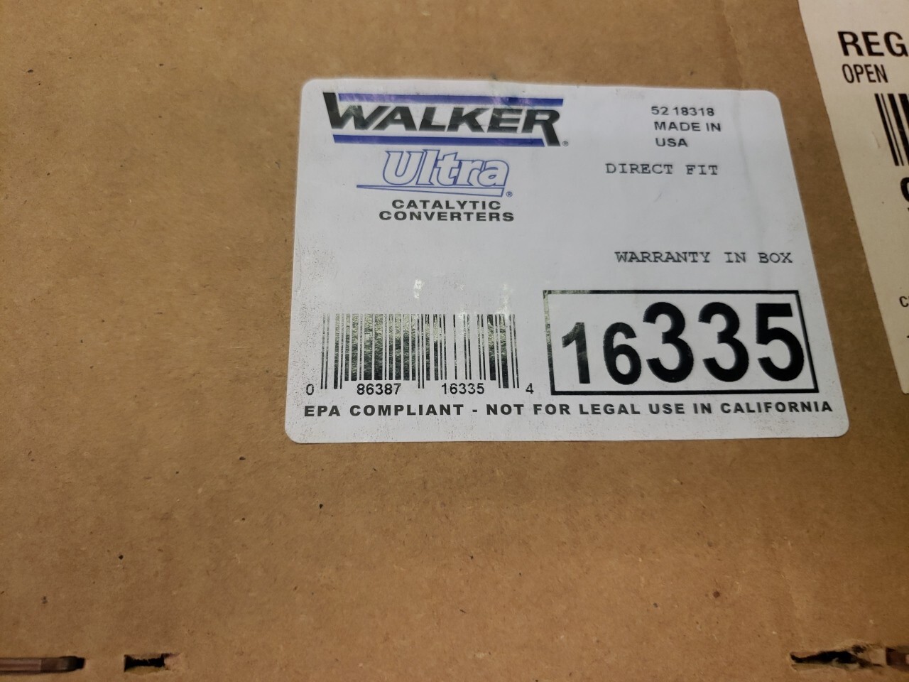 Walker Exhaust 16335 Ultra Epa Direct Fit Catalytic Converter