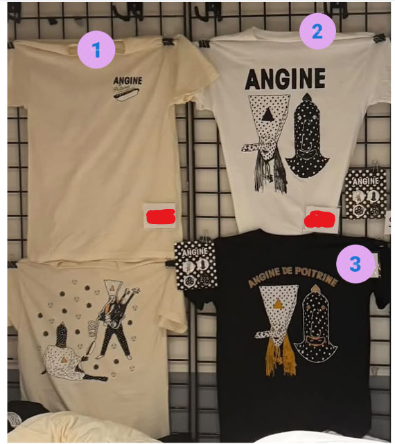 Angine de Poitrine Abstract Character Graphic T-shirt