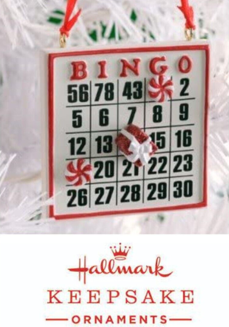 HTF - 2012 Hallmark Christmas Holiday Glitter Bingo Card Ornament HTF - 2012 Hallmark Christmas Holiday Glitter Bingo Card Ornament