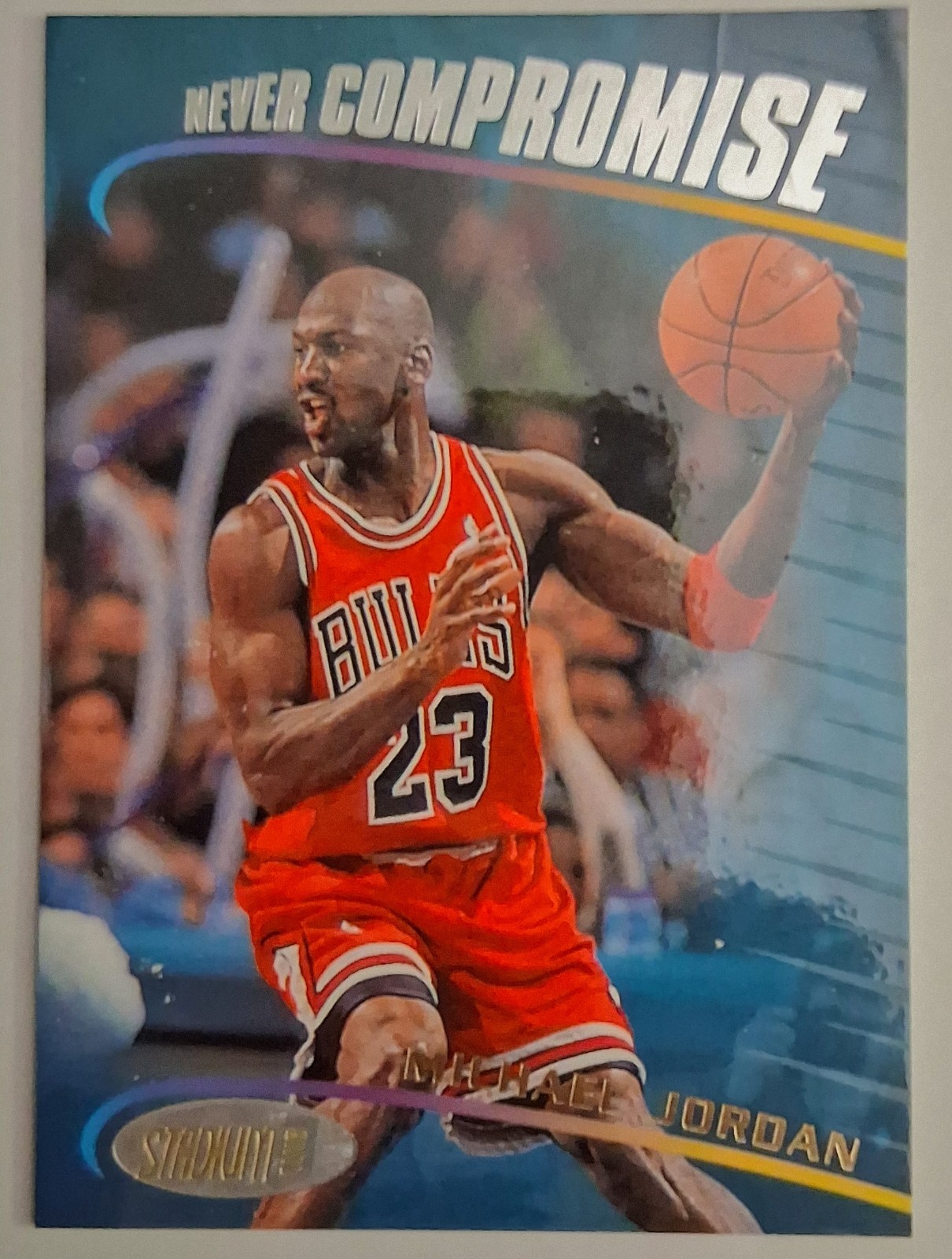 Michael Jordan 1998-99 Topps Stadium Club Never Compromise - #NC1 Rare Insert Michael Jordan 1998-99 Topps Stadium Club Never Compromise - #NC1 Rare Insert