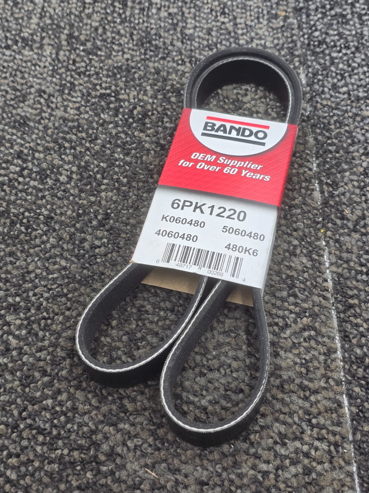 (QTY 3) BANDO 6PK1220 Serpentine Belt For Toyota Matrix 09-14, Corolla 09-22
