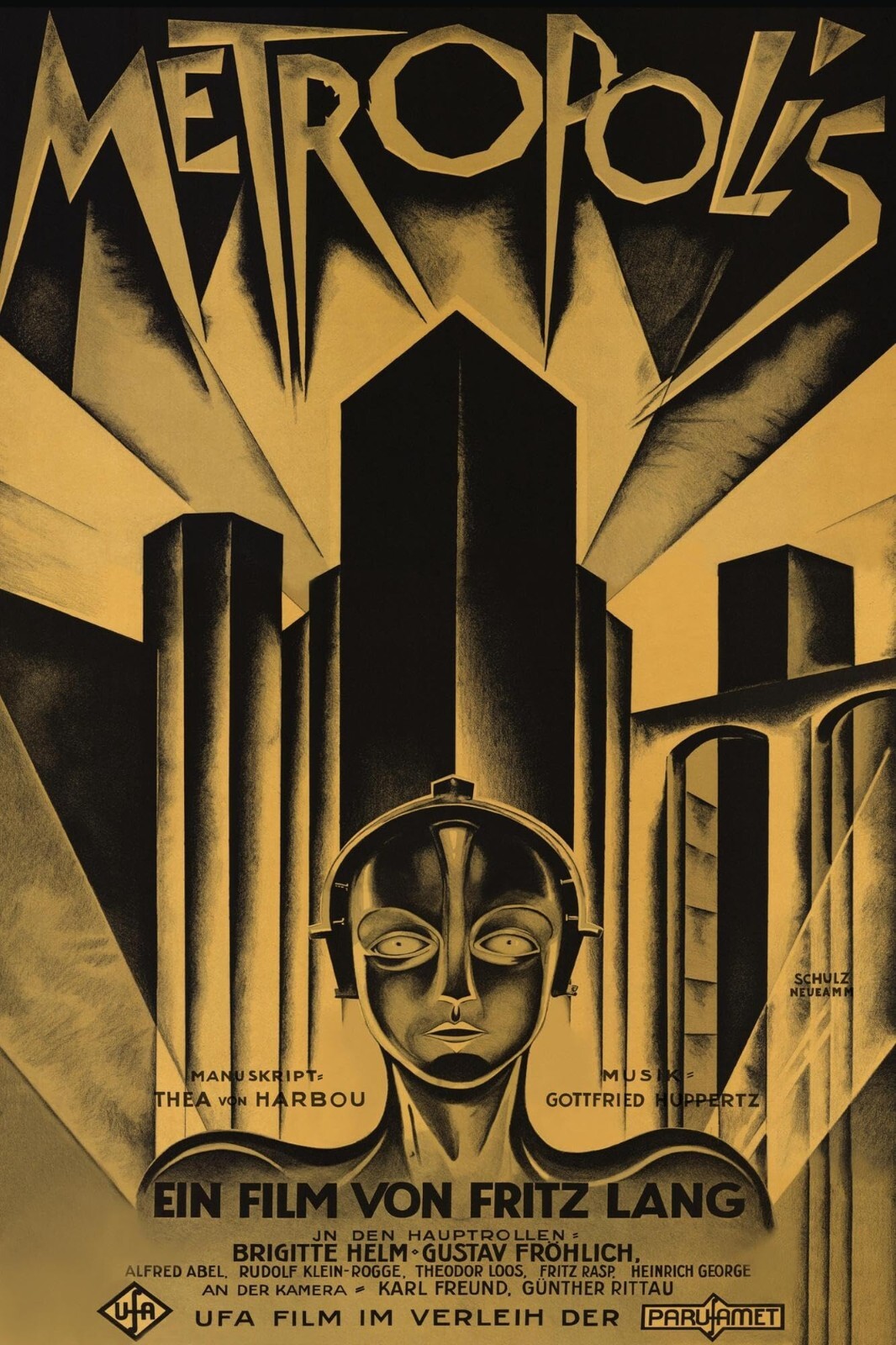 Metropolis 1927 Movie Fritz Lang Poster Classic reprint wall art 12x18 Metropolis 1927 Movie Fritz Lang Poster Classic reprint wall art 12x18