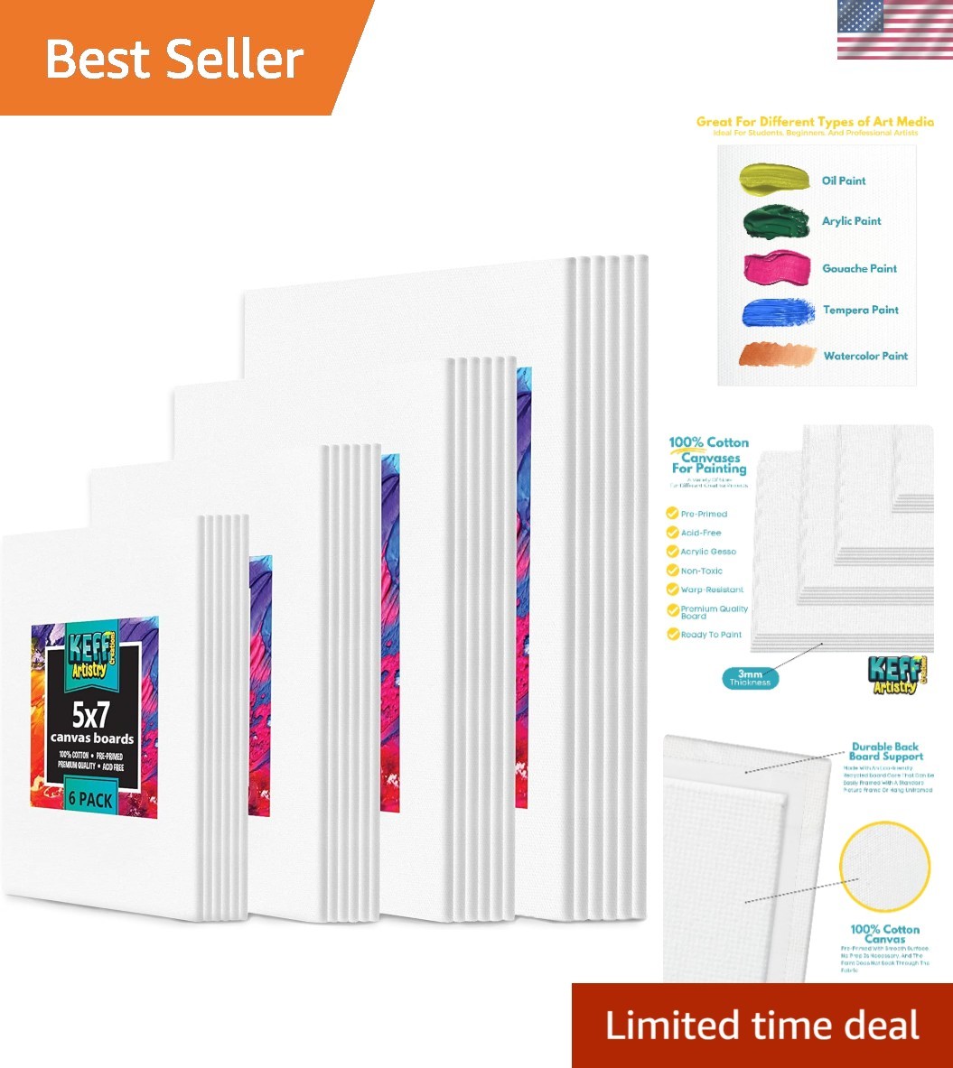 24-Pack π£π₯ππ ππ¨π Canvas for Painting, 6 of 5x7, 8x10, 9x12,11x14 Painti... 24-Pack π£π₯ππ ππ¨π Canvas for Painting, 6 of 5x7, 8x10, 9x12,11x14 Painti...
