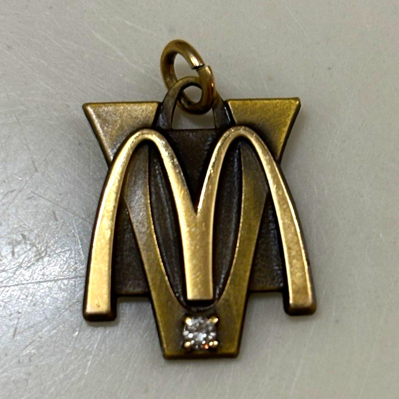 McDonald\'s Golden Arches 5 Years Employee Service Award Charm 10k Gold diamond McDonald\'s Golden Arches 5 Years Employee Service Award Charm 10k Gold diamond