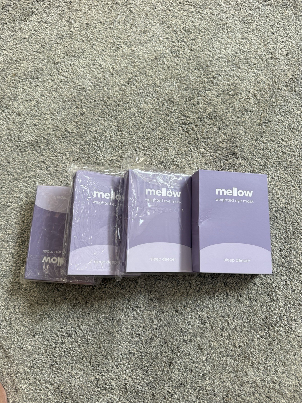 Mellow Weighted Eye Mask Gray Light Blocking Reversible Warm/Cool Sides