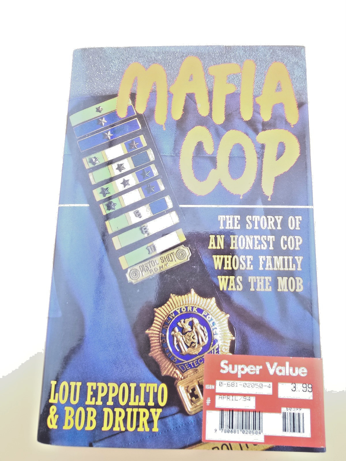 Mafia Cop by Lou Eppolito & Bob Drury HC First Edition 1992