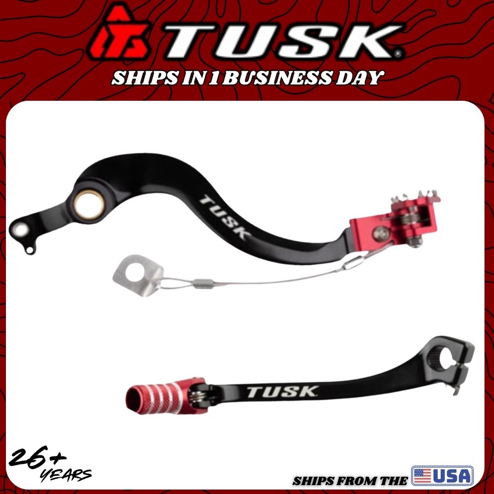 Tusk Brake Pedal 2004-2009 Honda CRF250X CRF 250X Foot Lever Red Shift Shifter