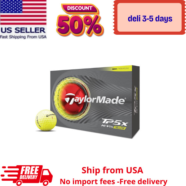 Hot Selling Taylor Made TP5x Stripe Golf Balls - Yellow