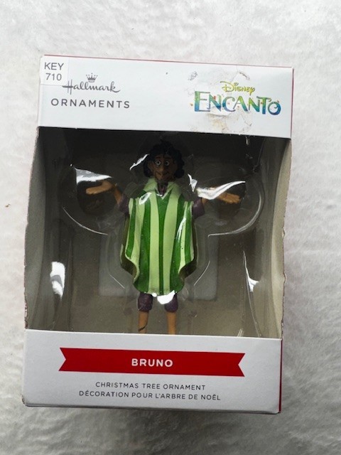 Disney Encanto Bruno Hallmark Christmas Tree Ornament Figure ~ 3.35\ Disney Encanto Bruno Hallmark Christmas Tree Ornament Figure ~ 3.35\
