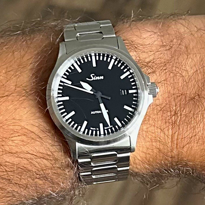 Sinn 556 I Automatic Black Dial Stainless Steel Bracelet Date Wristwatch