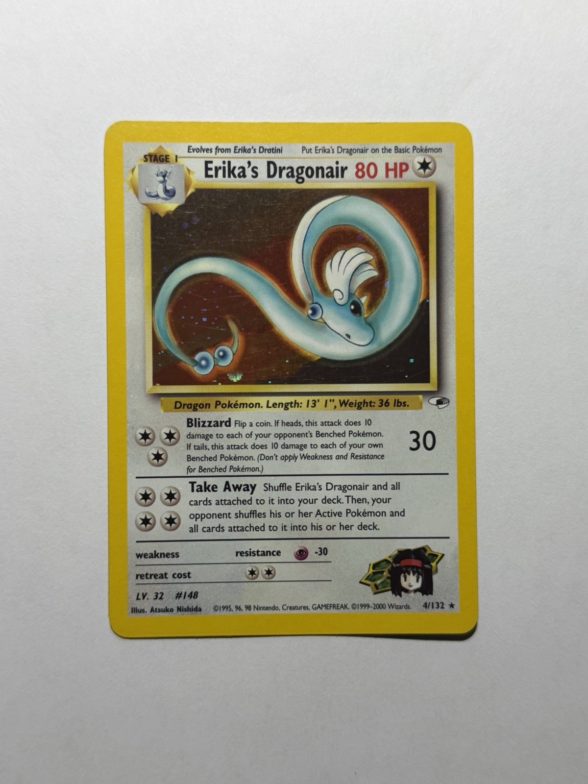 Erika\'s Dragonair 4/132 Gym Heroes Holo Erika\'s Dragonair 4/132 Gym Heroes Holo