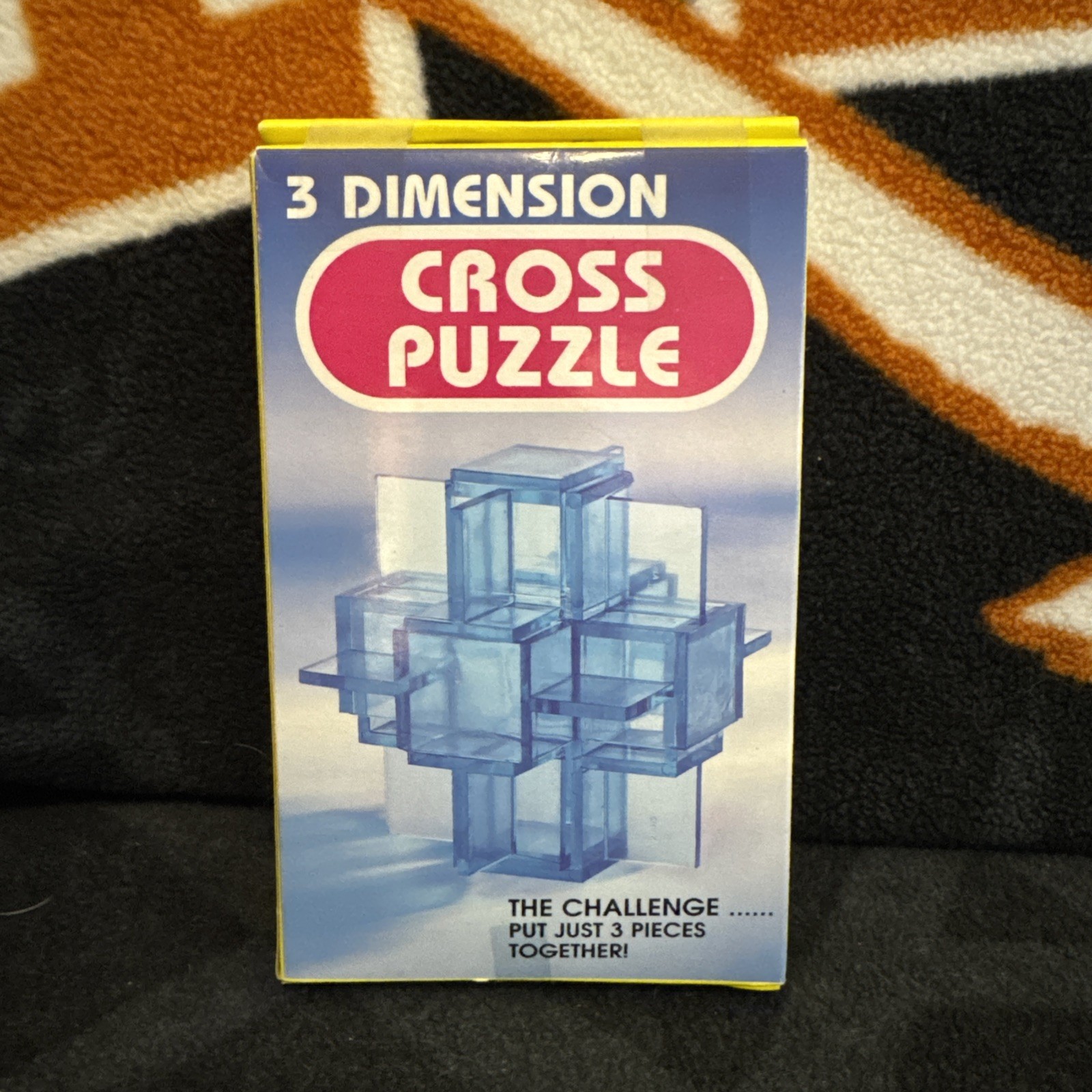 Vintage 1970s Third Dimension Cross Puzzle. Sealed.