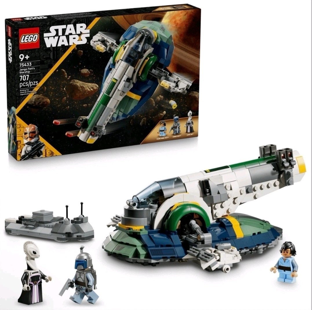 LEGO Star Wars 75433 Jango Fett's Starship Building Set 707 Pieces New
