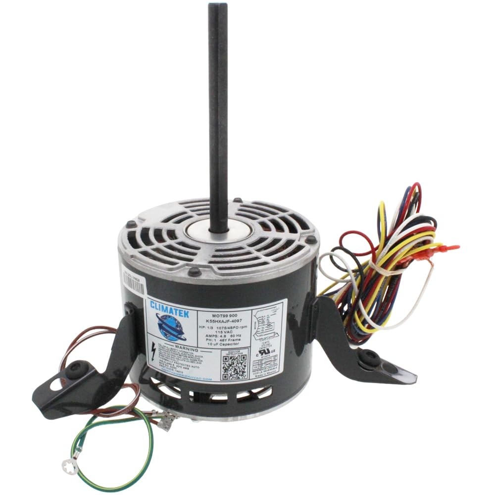 B1340021S - ClimaTek Furnace Blower Motor 1/3 HP 115 Volt Replaces Goodman