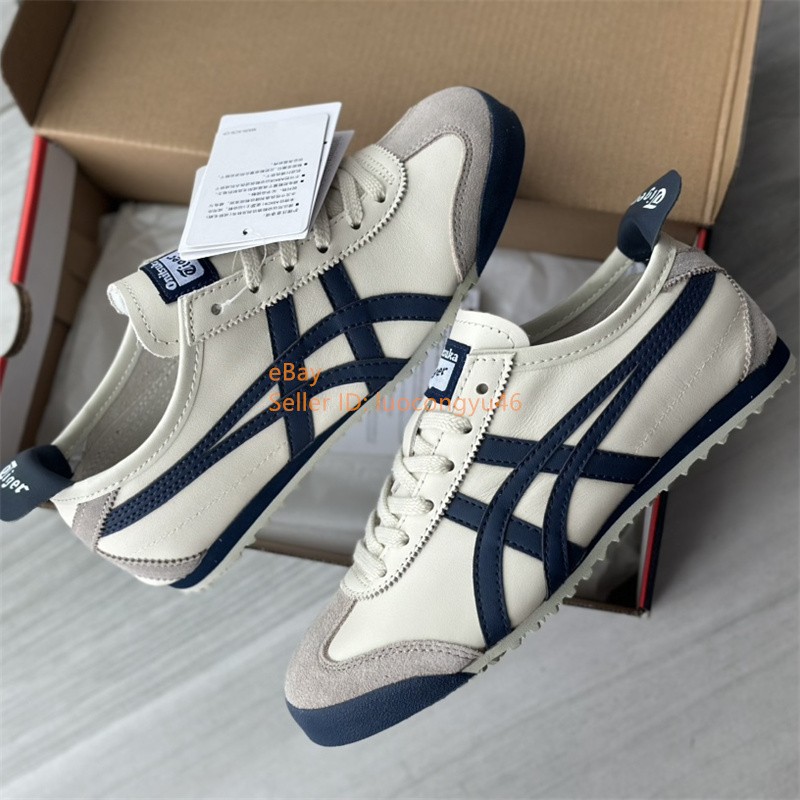Onitsuka Tiger MEXICO 66 DL408-1659 Birch Navy Blue New With BOX