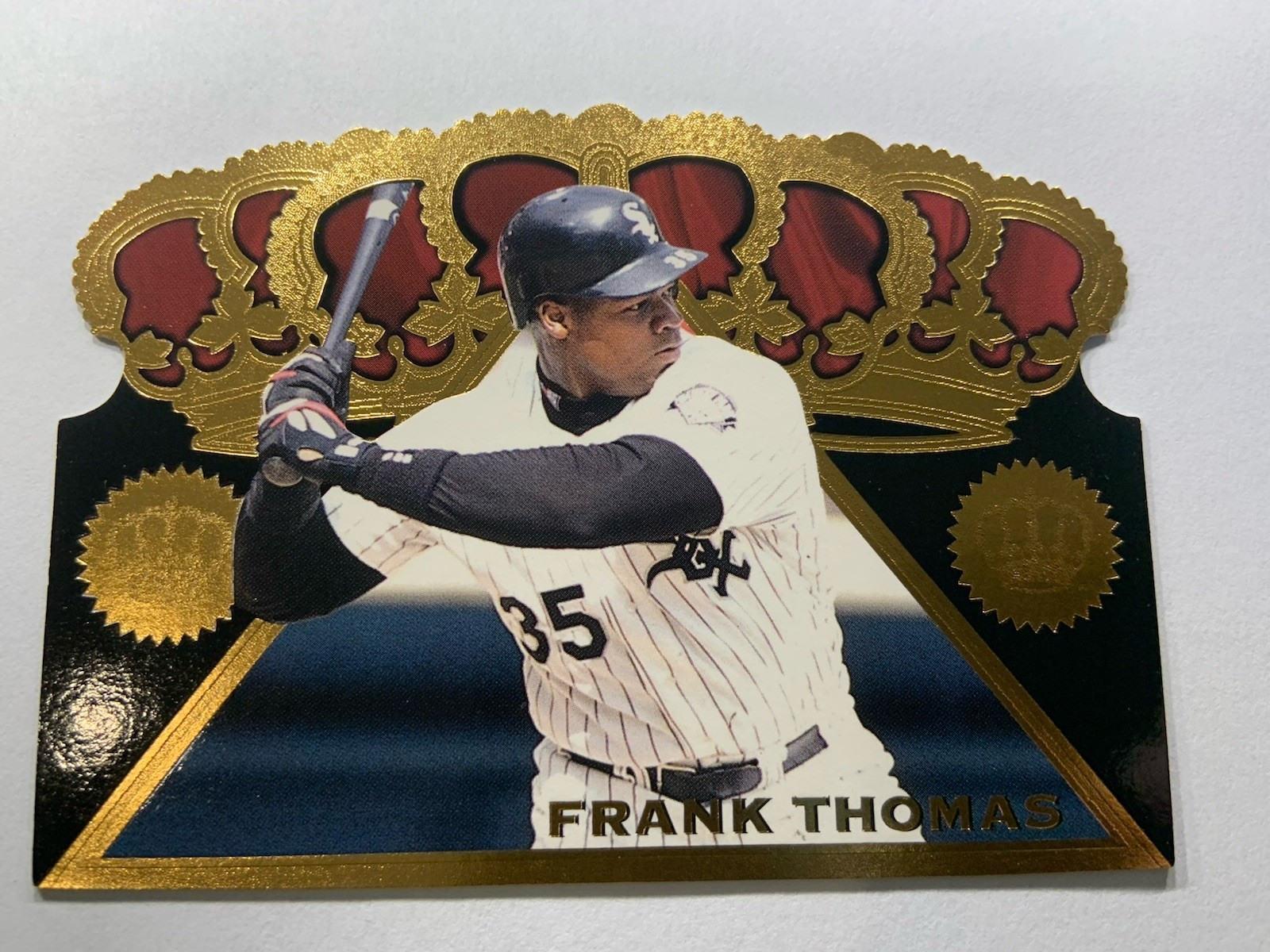 1997 Pacific Triple Crown Die Cuts #4 Frank Thomas 1997 Pacific Triple Crown Die Cuts #4 Frank Thomas