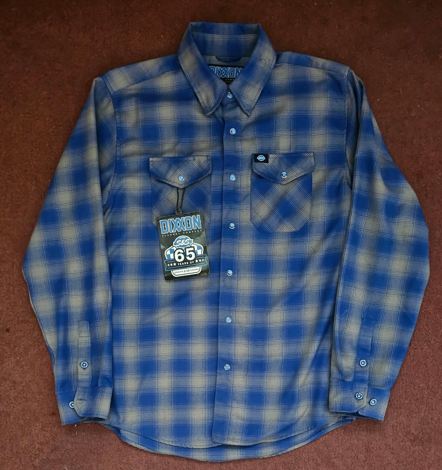 Dixxon Flannel Company S&S Cycles 65th Anniversary Men\'s Medium Pearl Snaps NWT Dixxon Flannel Company S&S Cycles 65th Anniversary Men\'s Medium Pearl Snaps NWT