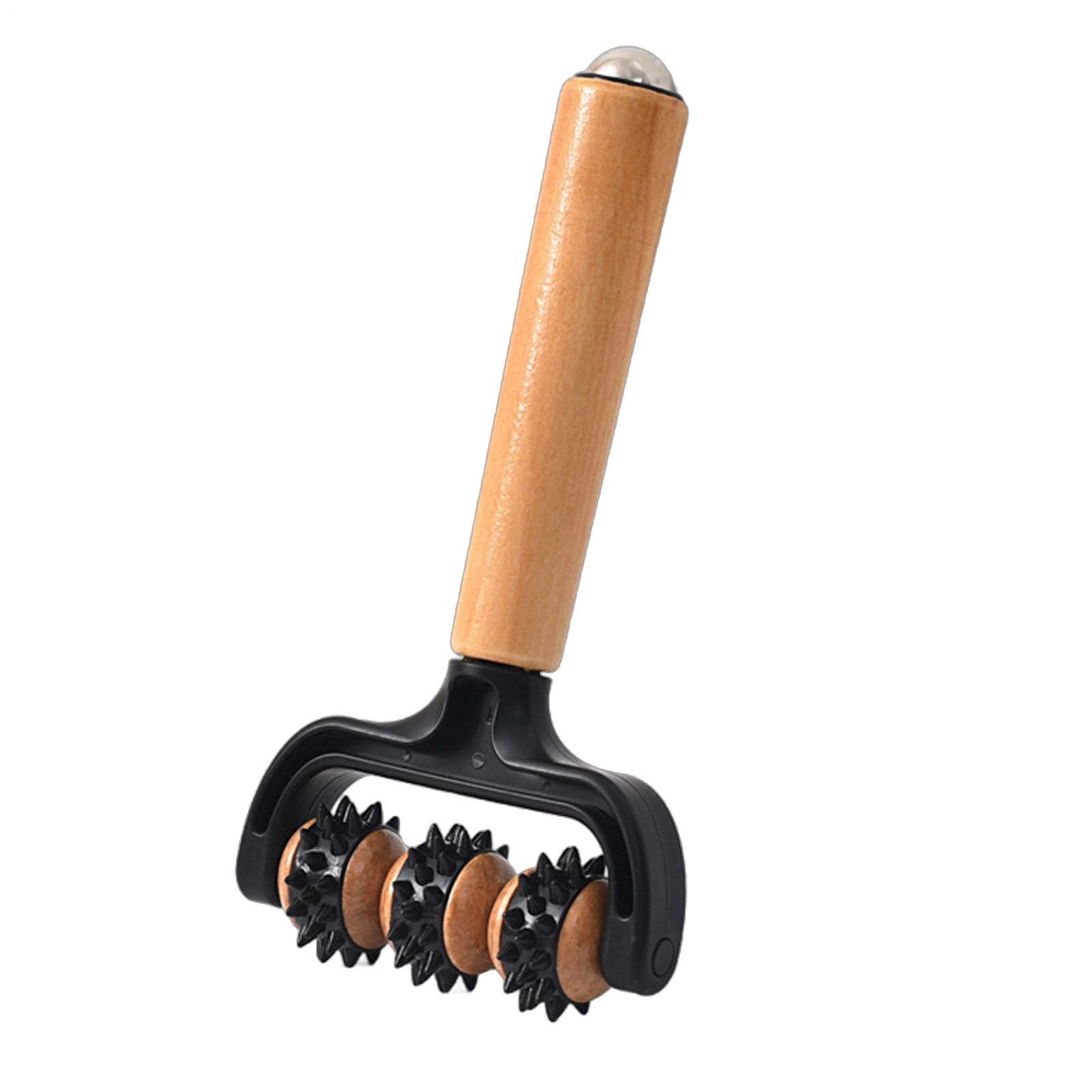 1x Handheld Massage Roller Spike Wheel Massager for Leg Arm Muscle Relief