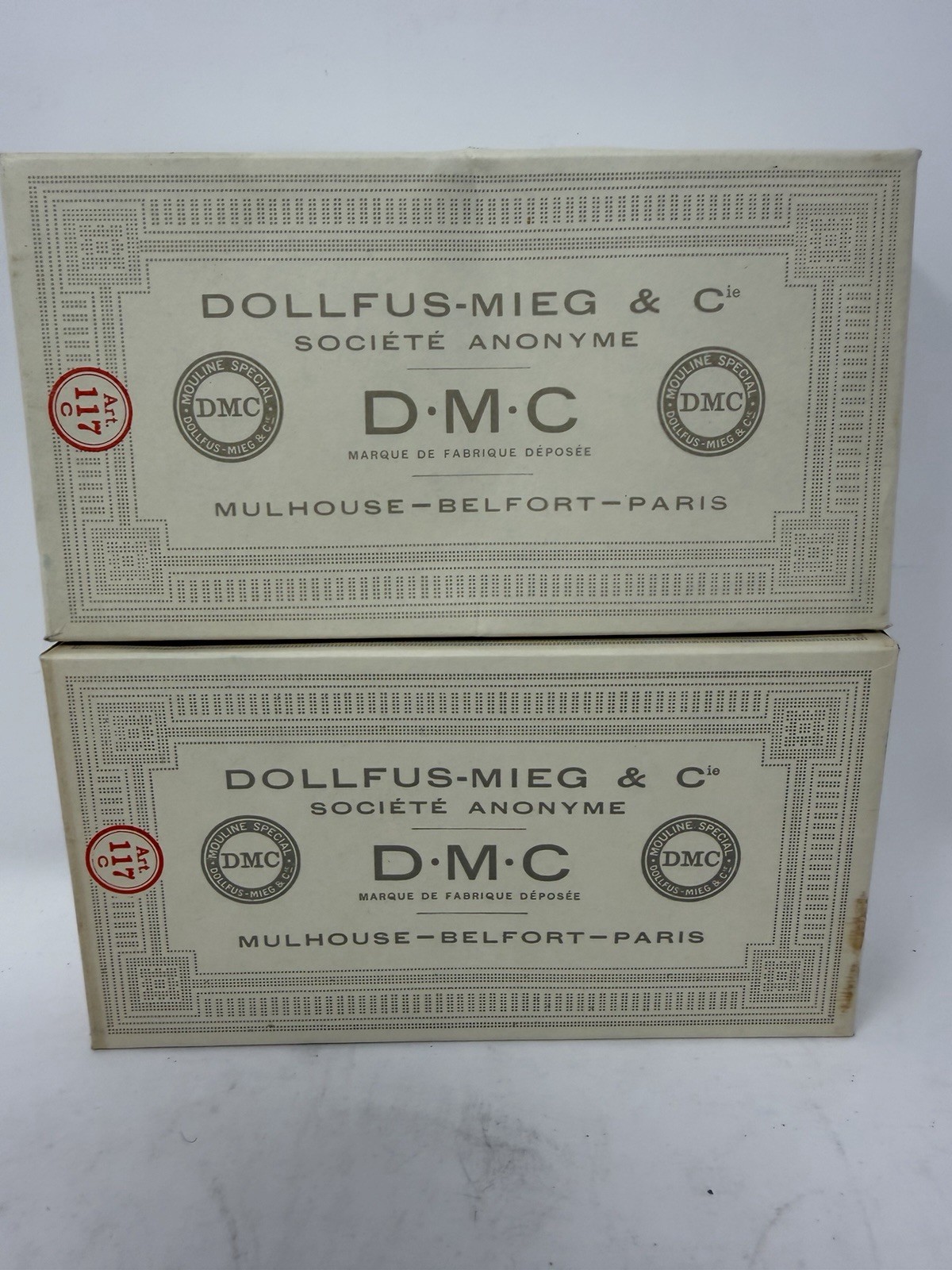 DMC Dollfus-Mieg & Cie Cotton Embroidery Thread #117 Two Full Boxes 799