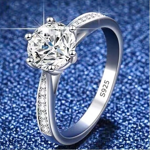 Anillos Sortijas Argollas de Compromiso Matrimonio Plata 925 Para Mujer Joyería