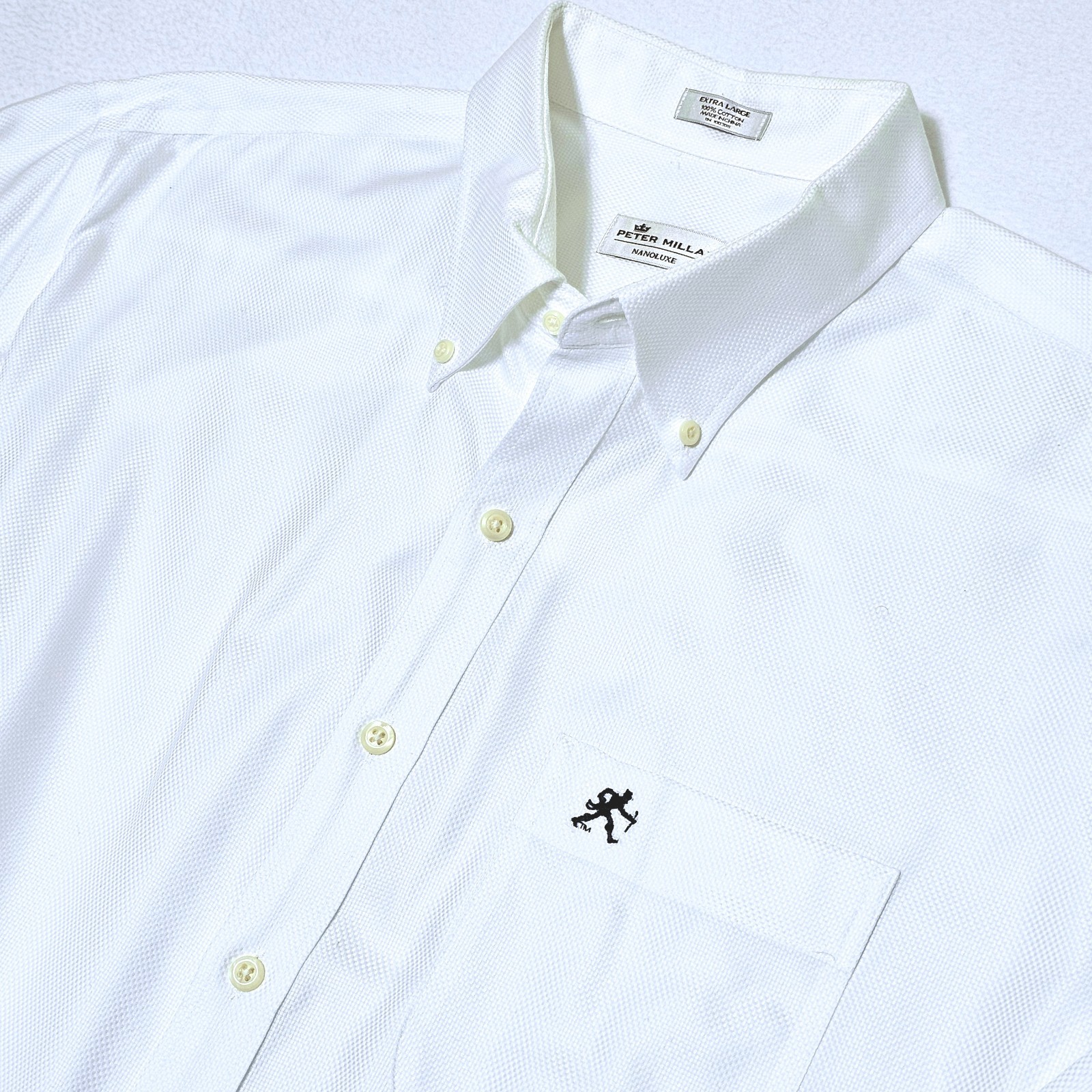 PETER MILLAR Nanoluxe Wake Forest Demon Deacons Long Sleeve Oxford Shirt Mens XL