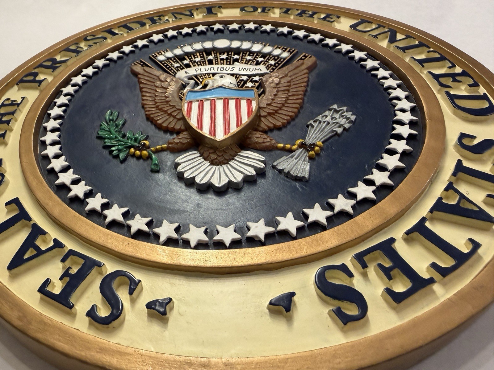 Presidential Seal of the United States White House Regan era replica podium NICE