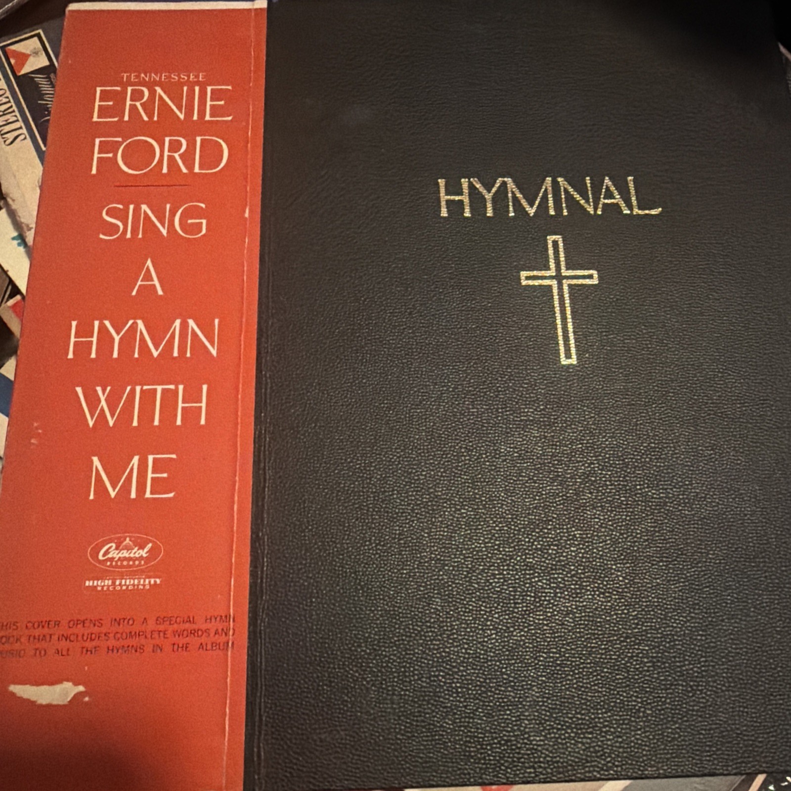 Tennessee Ernie Ford - Sing A Hymn With Me + Book 1960 Capitol Records TAO-1332