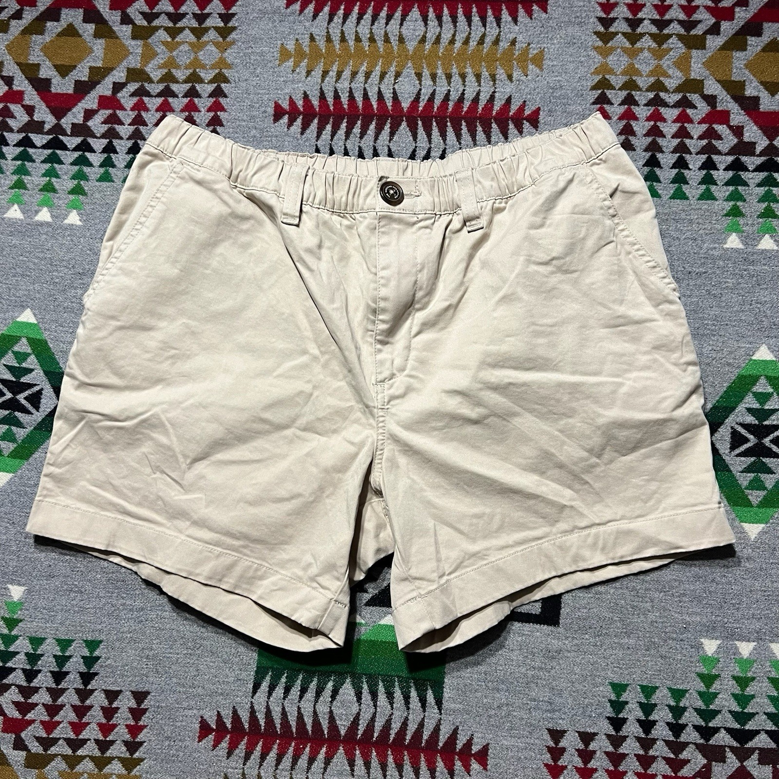 Chubbies Originals Khakinators Shorts Mens Large Beige 5.5\ Chubbies Originals Khakinators Shorts Mens Large Beige 5.5\