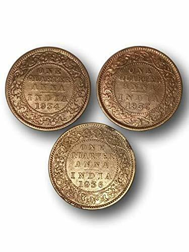 George V . - 3 Bronze Coins Set 1934-35-36- Original British India Coins Set George V . - 3 Bronze Coins Set 1934-35-36- Original British India Coins Set