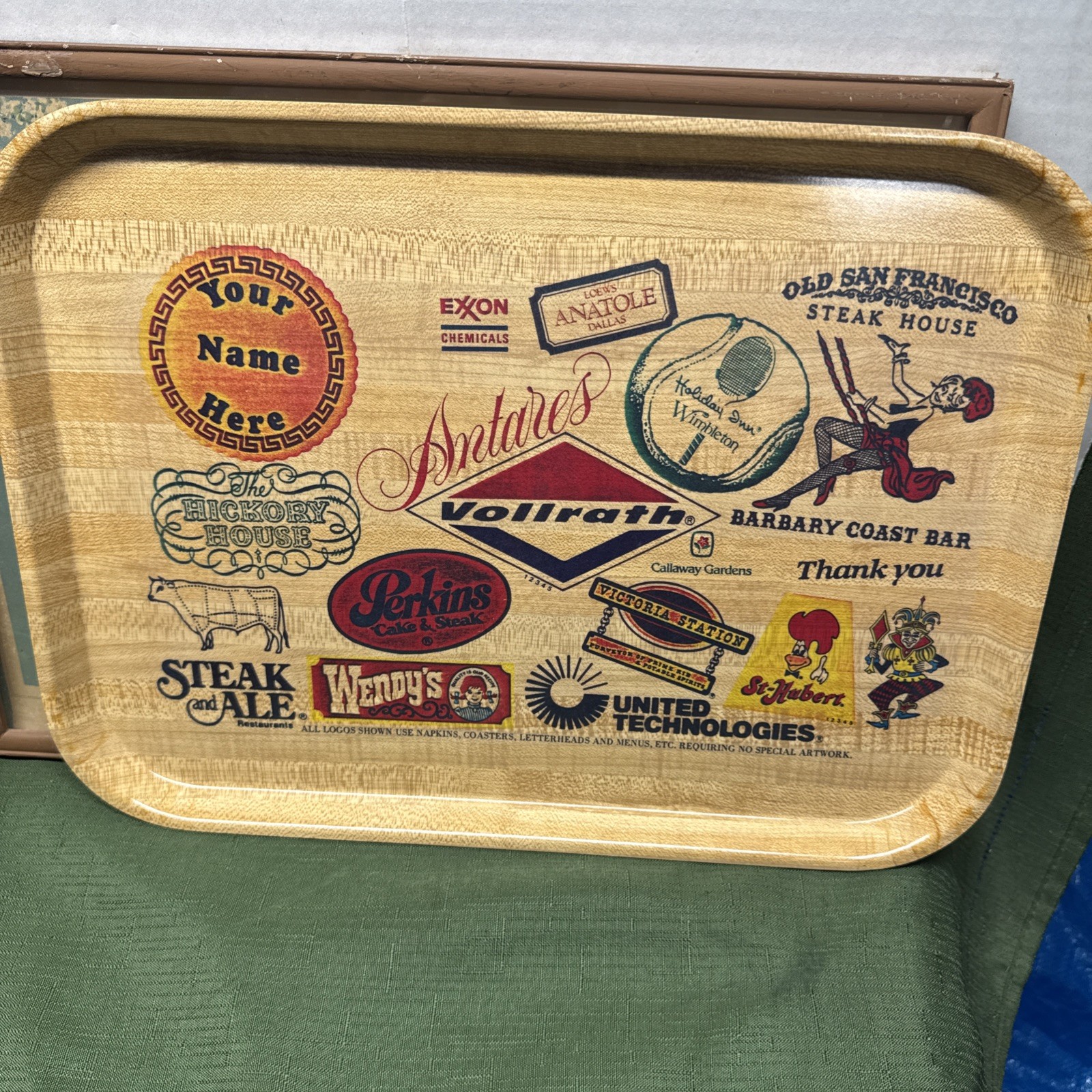 Vintage Vollrath Food Service Fast Food Tray Sample Vintage Vollrath Food Service Fast Food Tray Sample