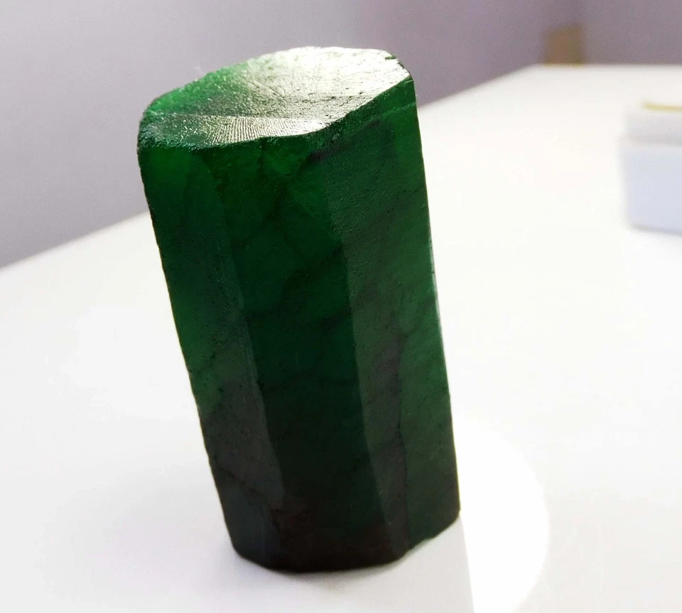 270.20 Ct Natural Certified Green Emerald Colombian Rough Huge Loose Gemstone