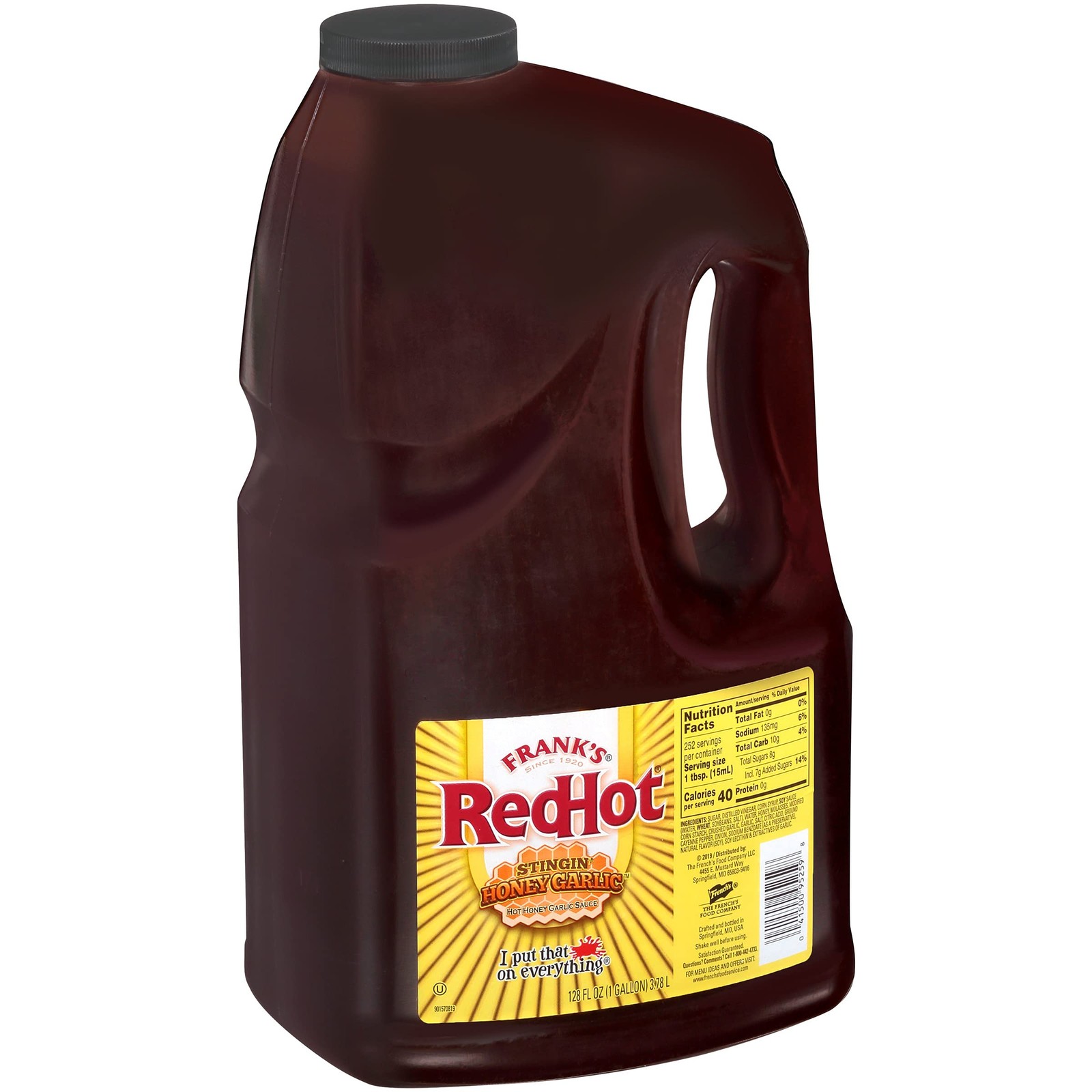 Frank\'s RedHot Stingin\' Honey Garlic Sauce, 1 gal - One Gallon Bulk Container
