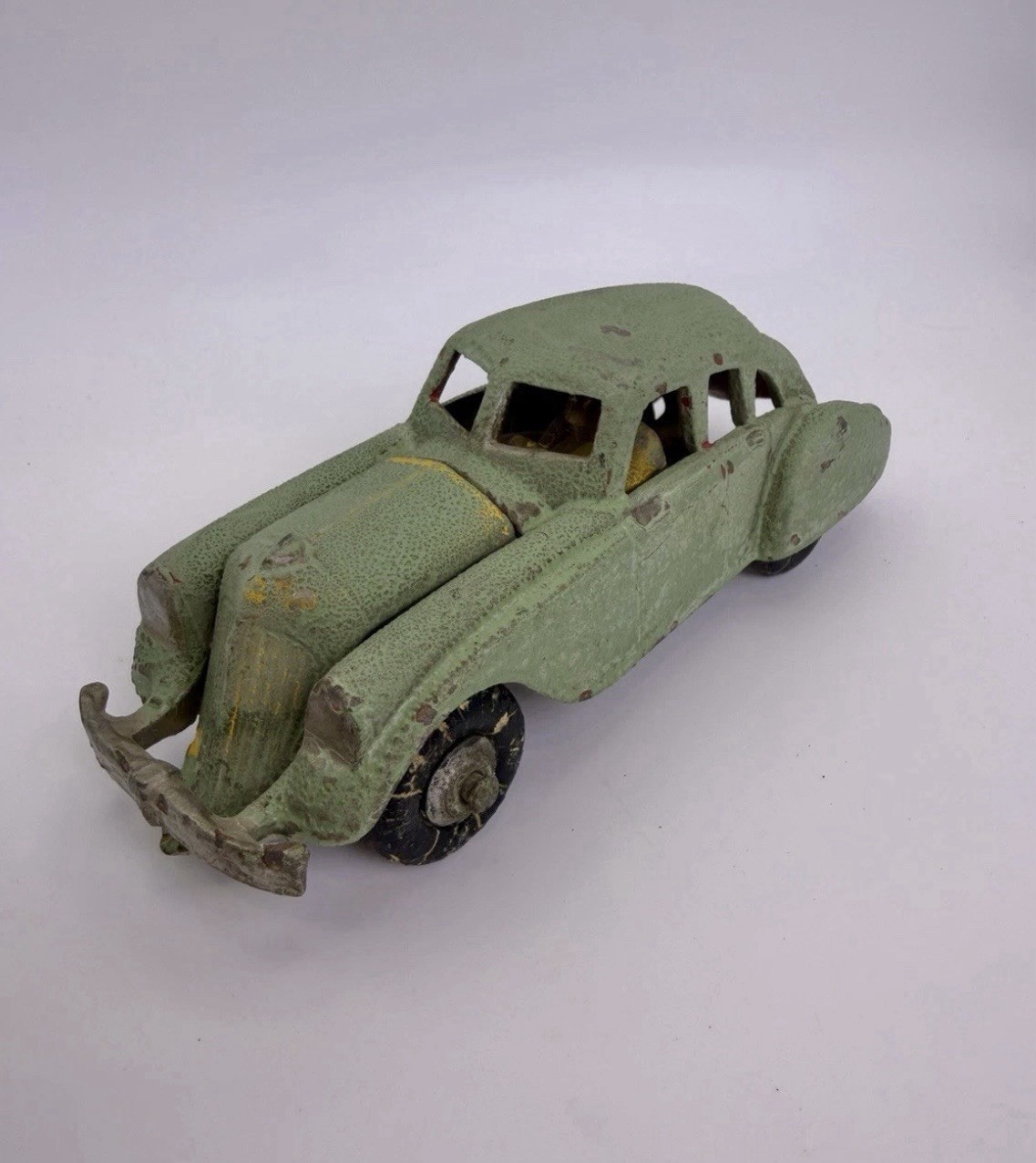 Vintage 1930s Slush Cast Chrysler Airflow Sedan Toy Car Metal 7