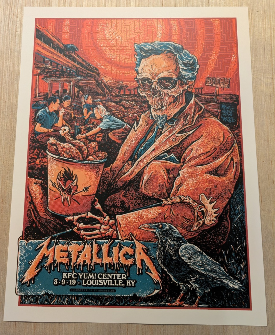 Metallica Louisville Kentucky Poster March 2019 24\ Metallica Louisville Kentucky Poster March 2019 24\