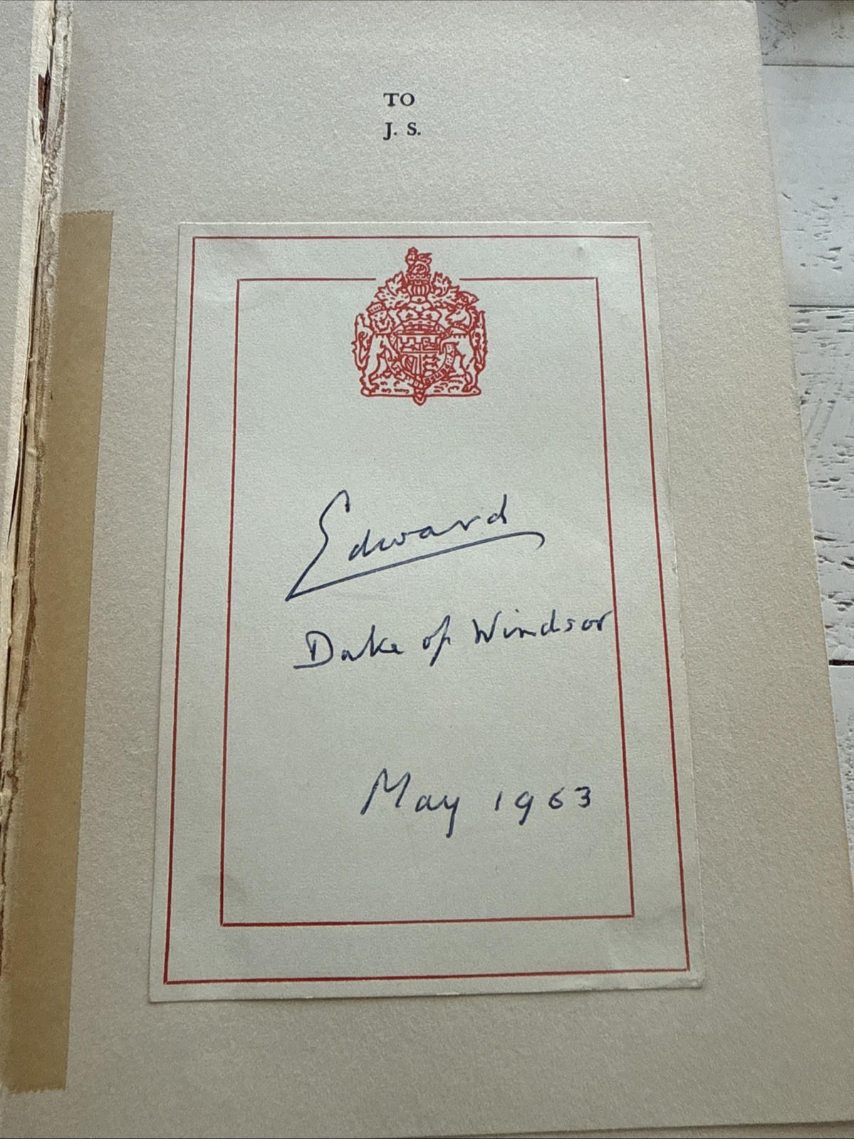 1937 King Edward VIII Hector Bolitho SIGNED Duke of Windsor 1963 HC Royalty