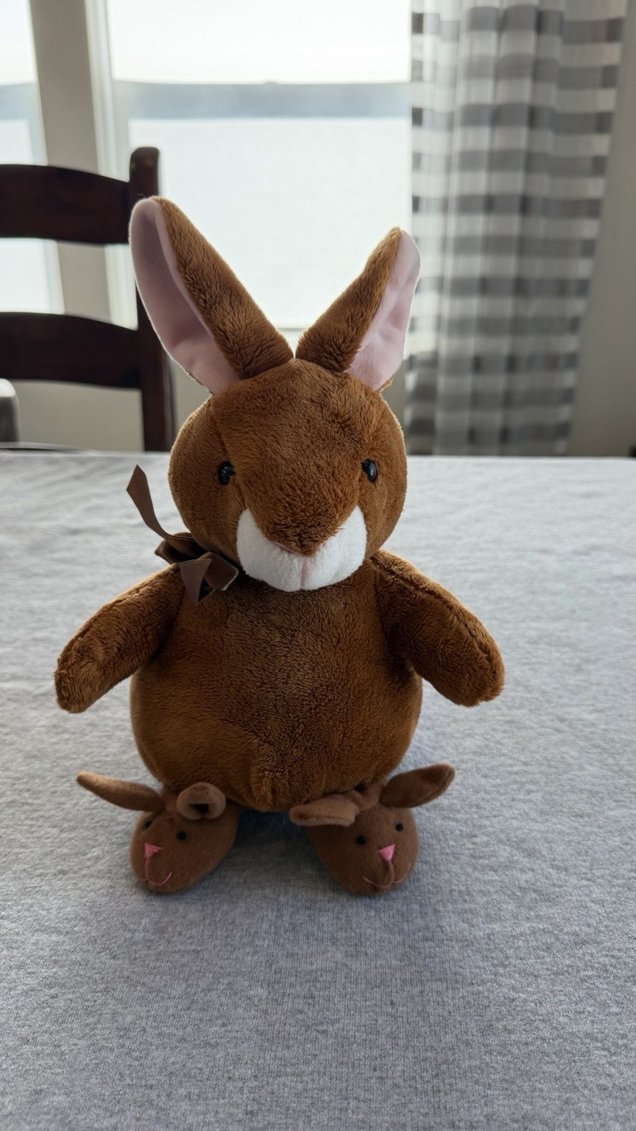 Vintage Russ Bunny wearing Bunny Slippers Vintage Russ Bunny wearing Bunny Slippers