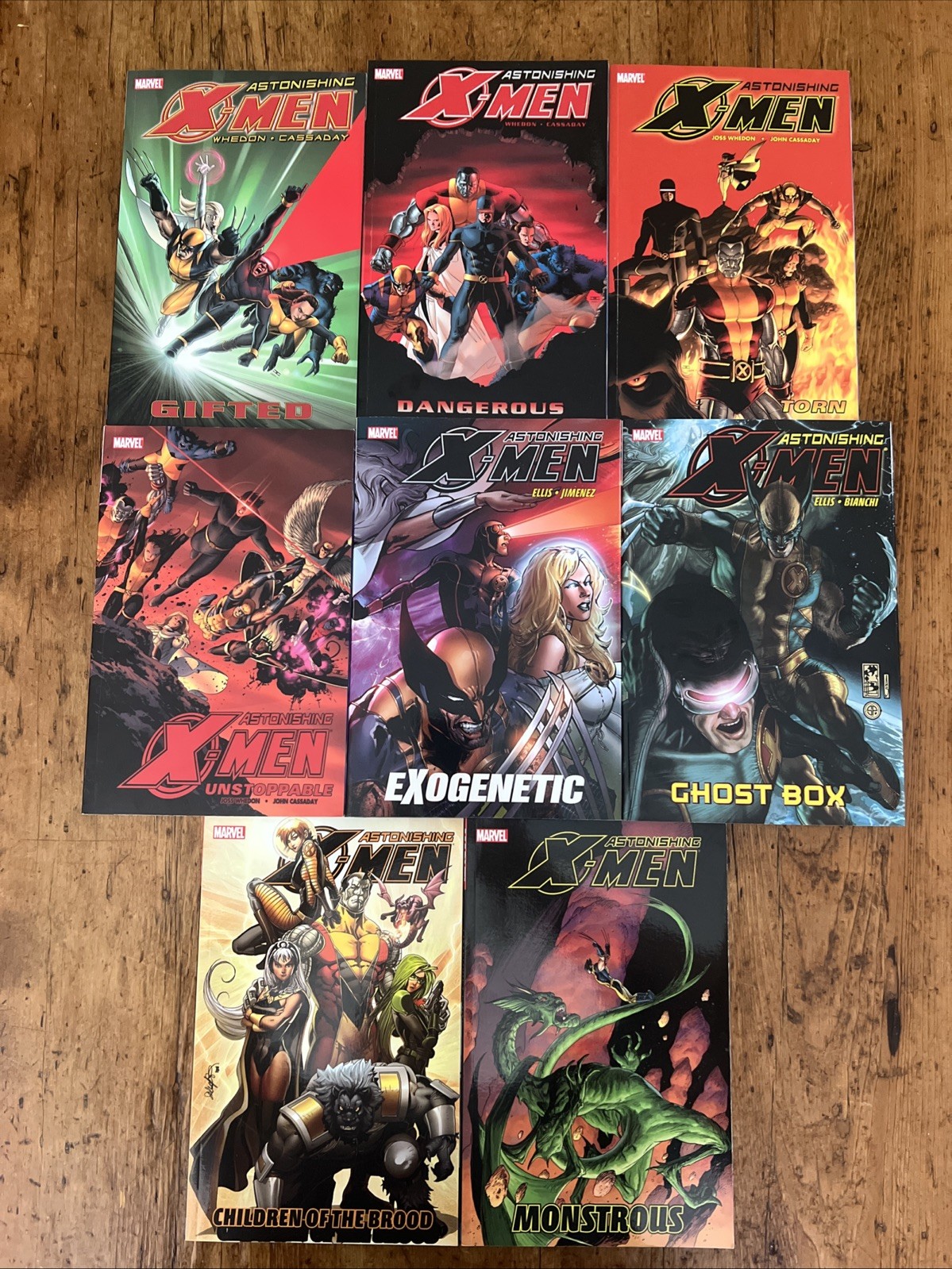 Astonishing X-Men Complete 8 Volume Series (Mix of HC and TPB)- First Printing