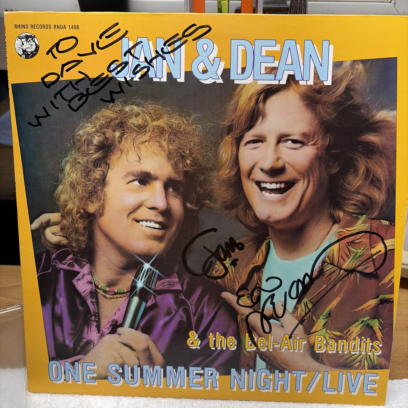 AUTHENTICATED Jan & Dean & The Bel-Air Bandits “One Summer Night Live”