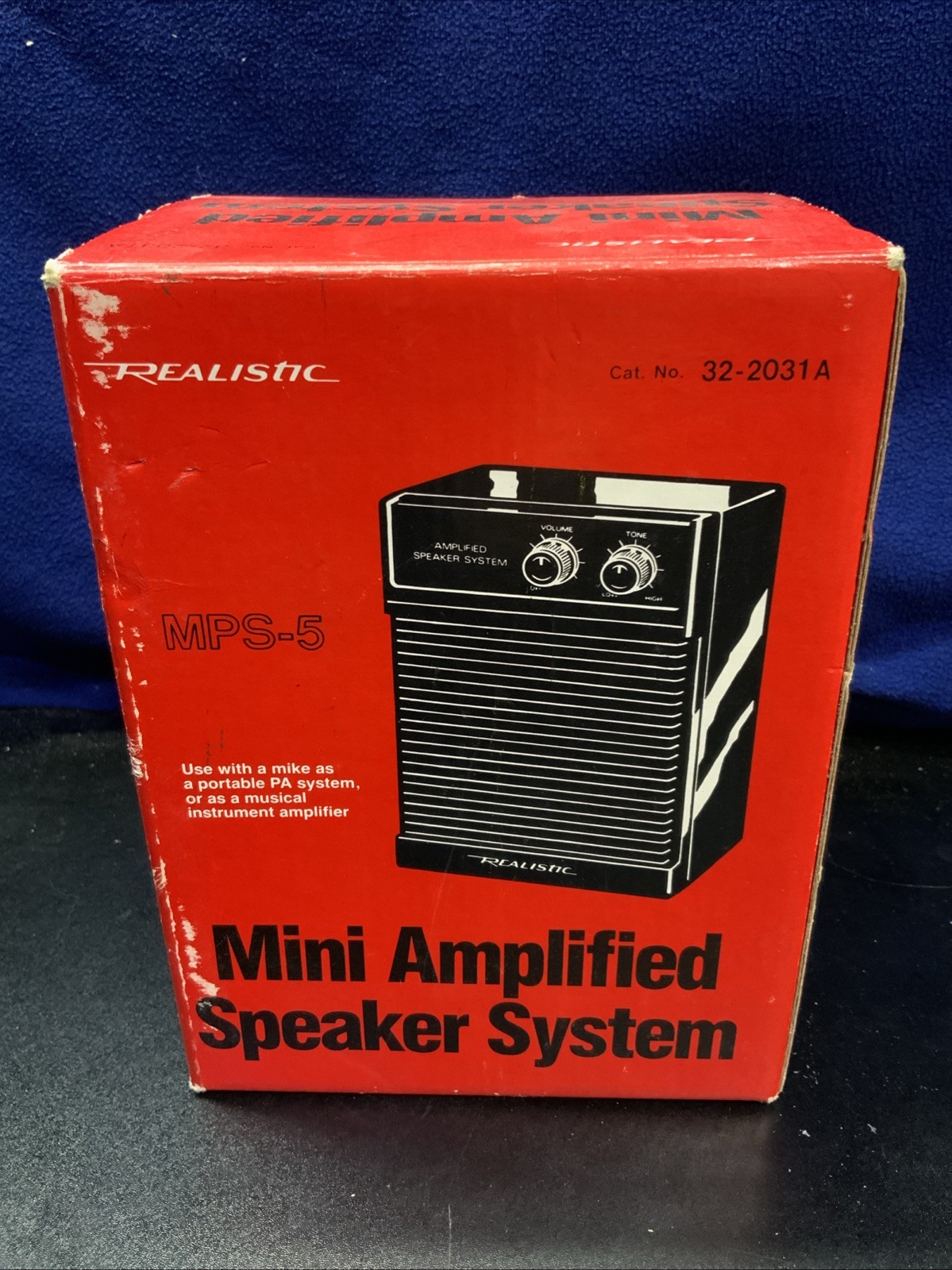 Radio Shack Realistic MPS-5, 32-2031 A Amplified Speaker System, Vintage-WORKS Radio Shack Realistic MPS-5, 32-2031 A Amplified Speaker System, Vintage-WORKS