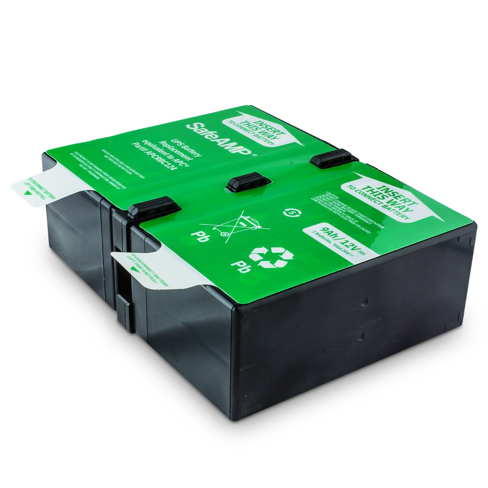 SafeAMP UPS 9Ah, 24VDC VRLA Battery Replace APC Models RBC124 and RBC123. SafeAMP UPS 9Ah, 24VDC VRLA Battery Replace APC Models RBC124 and RBC123.