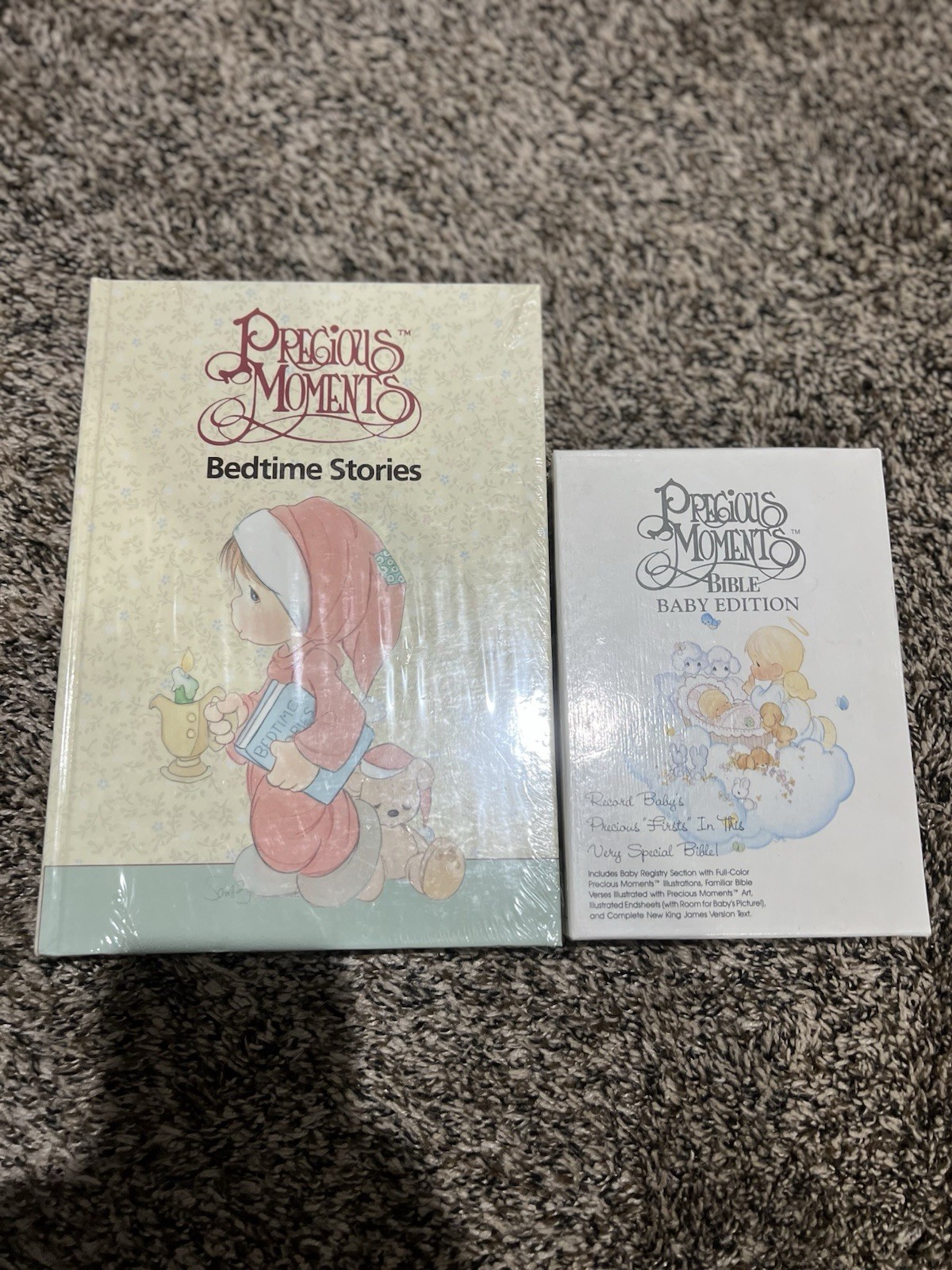 Vintage 1988 Precious Moments Bedtime Stories Hardcover/W Baby Bible Both SEALED Vintage 1988 Precious Moments Bedtime Stories Hardcover/W Baby Bible Both SEALED