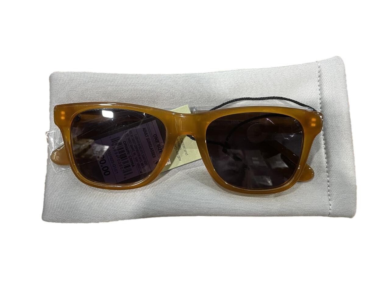Men\'s Acetate Square Surf Sunglasses - Goodfellow & Co Brown